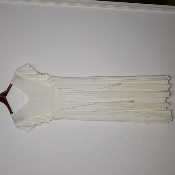 Baltic Born Womens The Jennifer Deep Babydoll V Maxi Dress Size S Wedding Boho - Picture 10 of 16